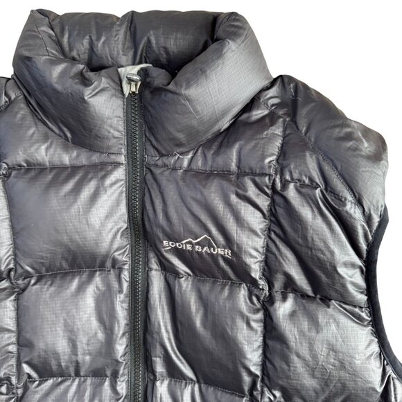 Eddie‎ Bauer Vest Men Large Puffer 700 Goose Down Fill EB700 Premium Warmth EUC - Picture 1 of 7